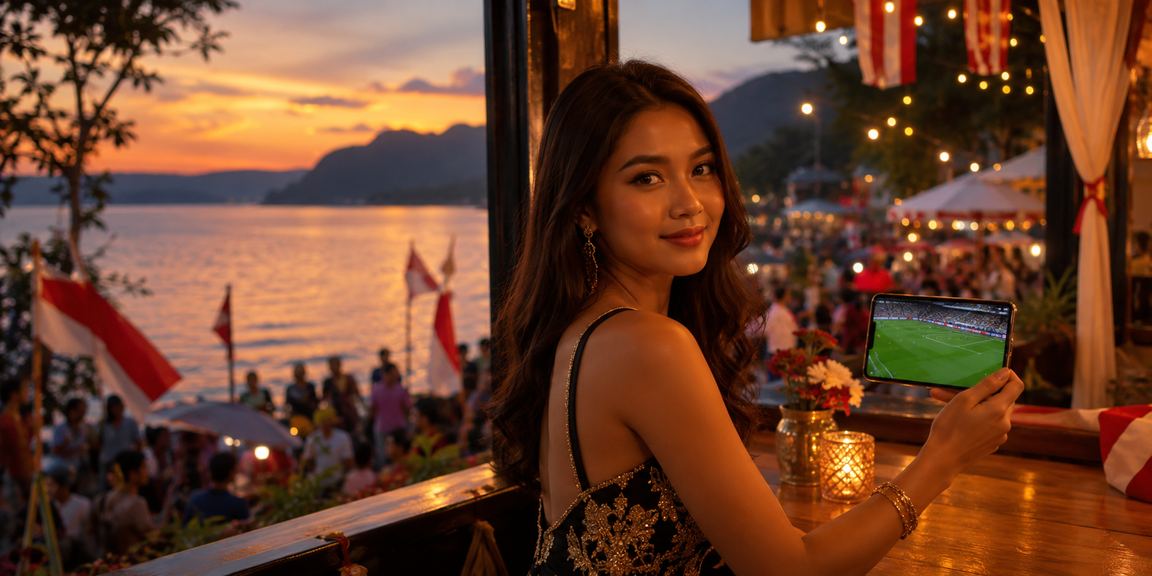 Pemain mengakses layanan VIP casino dari perangkat mobile di kafe Vietnam